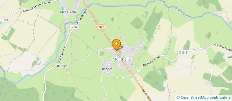 localisation de l'entreprise CLUB DE LA BAROUCHE  MONTHOLIER