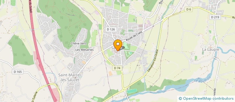 localisation de l'entreprise CLUB DE LA BELLE EPOQUE DE ST MARCEL LES SAUZET  SAINT-MARCEL-LES-SAUZET