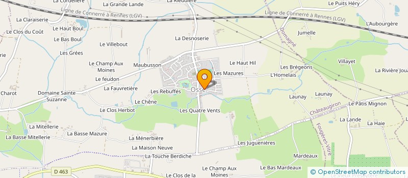 localisation de l'entreprise CLUB DE LA BONNE ENTENTE  CHATEAUGIRON