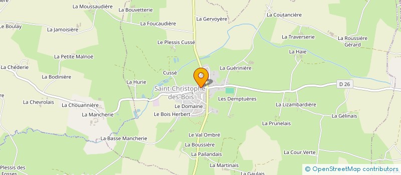 localisation de l'entreprise CLUB DE LA BONNE ENTENTE DE SAINT CHRISTOPHE DES BOIS  SAINT-CHRISTOPHE-DES-BOIS