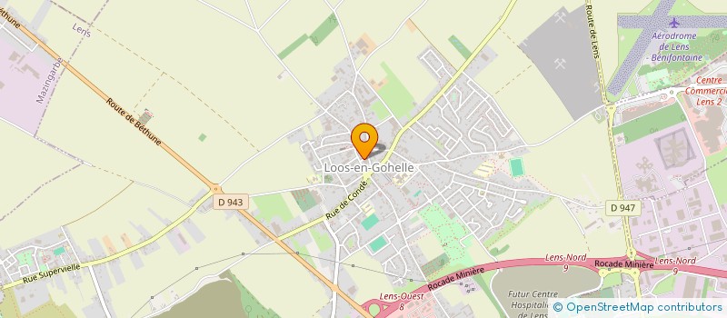 localisation de l'entreprise CLUB DE LA BONNE HUMEUR  LOOS-EN-GOHELLE