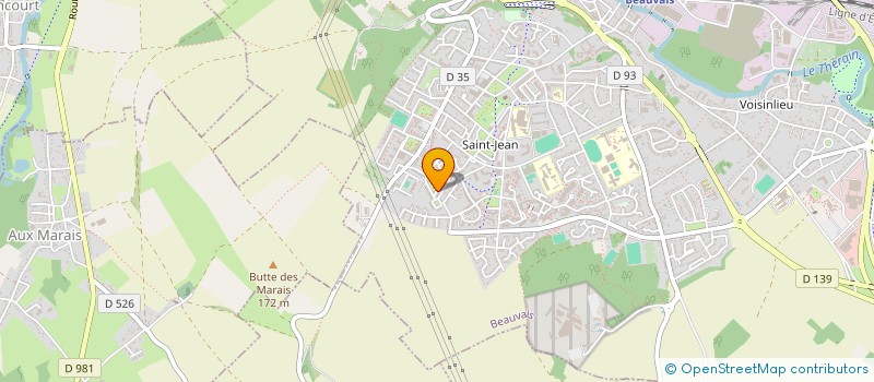 localisation de l'entreprise CLUB DE LA CLE DES CHAMPS  BEAUVAIS