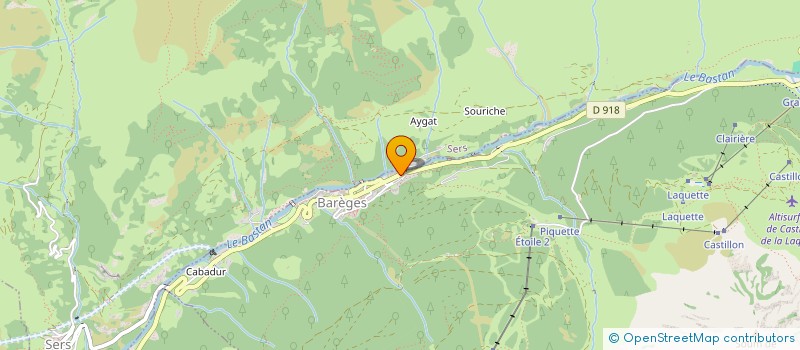 localisation de l'entreprise CLUB DE LA DEFENSE DU CENTRE MONTAGNE AIR  BAREGES