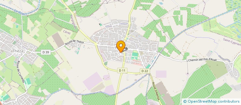 localisation de l'entreprise CLUB DE LA FRATERNITE  ALENYA