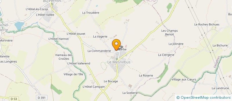 localisation de l'entreprise CLUB DE LA GAIETE  SAINT-SAUVEUR-VILLAGES