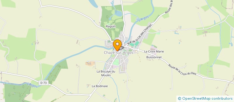localisation de l'entreprise CLUB DE LA GAITE  CHAZE-SUR-ARGOS