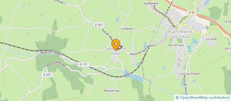 localisation de l'entreprise CLUB DE LA JOIE DE VIVRE  SAINT MARTIN D'ESTREAUX