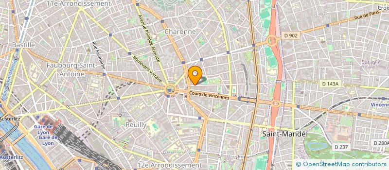 localisation de l'entreprise CLUB DE LA NATION à PARIS