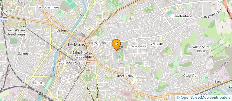 localisation de l'entreprise CLUB DE LA PRESSE DU MAINE  LE MANS