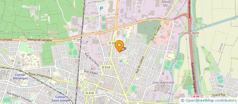 localisation de l'entreprise CLUB DE LA PRESSE SPORTIVE D ALSACE à STRASBOURG