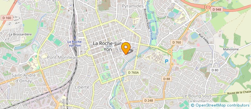 localisation de l'entreprise CLUB DE LA PRESSE VENDEE à LA ROCHE-SUR-YON