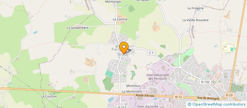 localisation de l'entreprise CLUB DE LA RENCONTRE GENERATIONS MOUVEMENT DE PARIGNE-SUR-BRAYE  PARIGNE-SUR-BRAYE