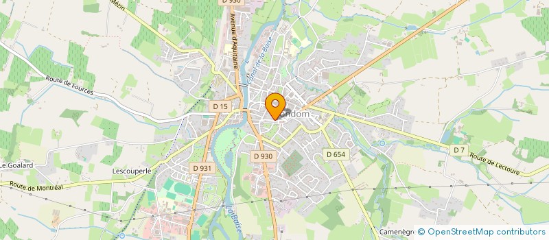 localisation de l'entreprise CLUB DE LA RETRAITE SPORTIVE DES SENIORS DE LA TENAREZE  CONDOM