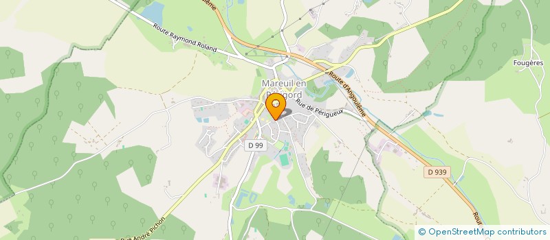 localisation de l'entreprise CLUB DE LA ROYAL OAK LAWN BOWLS  MAREUIL EN PERIGORD