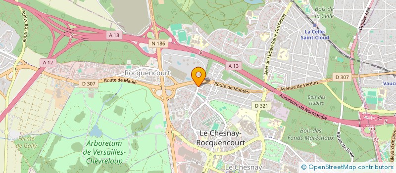 localisation de l'entreprise CLUB DE LA SABRETACHE  LE CHESNAY-ROCQUENCOURT