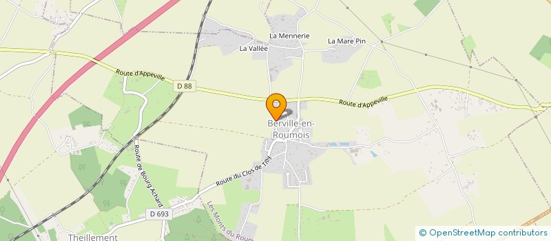 localisation de l'entreprise CLUB DE LA SAINT VALENTIN  GRAND BOURGTHEROULDE