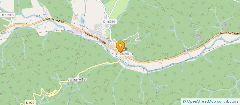 localisation de l'entreprise CLUB DE LA SALESSE, COURNIOU LES GROTTES, LES AINES RURAUX  COURNIOU