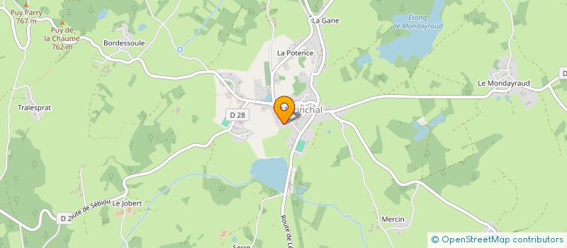 localisation de l'entreprise CLUB DE LA SOURCE DU CHER GENERATION MOUVEMENT  MERINCHAL