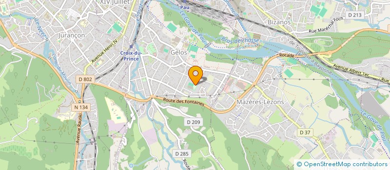 localisation de l'entreprise CLUB DE LA VALLEE à GELOS