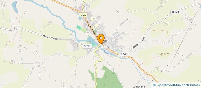 localisation de l'entreprise CLUB DE LOISIRS  BAIS