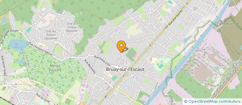 localisation de l'entreprise CLUB DE LOISIRS DE PLUS DE 50 ANS à BRUAY-SUR-L'ESCAUT