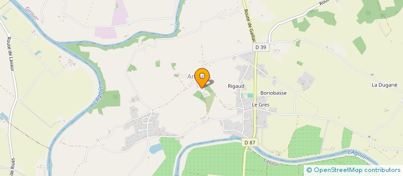 localisation de l'entreprise CLUB DE LOISIRS DES URGENCES DE LAVAUR 81 (CLUL 81)  AMBRES