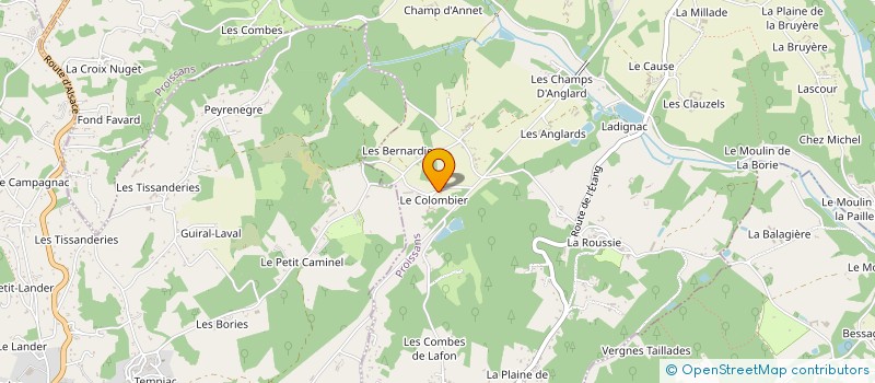 localisation de l'entreprise CLUB DE LOISIRS DU COLOMBIER à SARLAT-LA-CANEDA