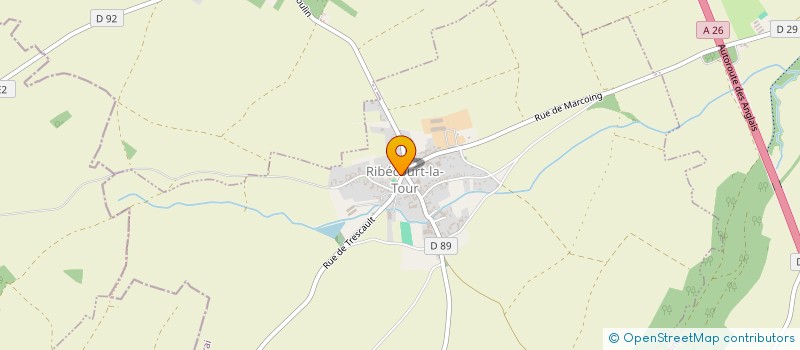 localisation de l'entreprise CLUB DE LOISIRS DU TROISEME AGE DE RIBECOURT-LA-TOUR  RIBECOURT-LA-TOUR