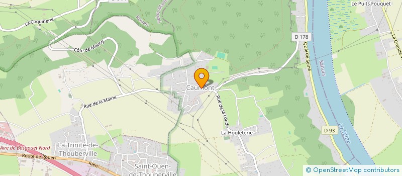 localisation de l'entreprise CLUB DE LOISIRS ET DE L'AMITIE DE CAUMONT à CAUMONT