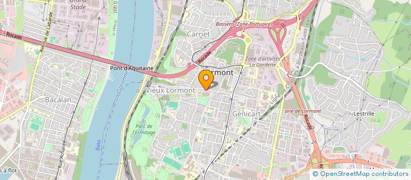 localisation de l'entreprise CLUB DE LOISIRS LEO LAGRANGE  LORMONT