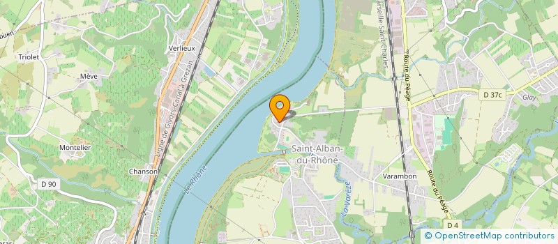 localisation de l'entreprise CLUB DE LOISIRS SAINT ALBAN DU RHONE  SAINT-ALBAN-DU-RHONE