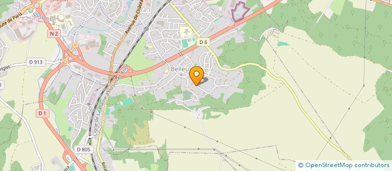 localisation de l'entreprise CLUB DE LUTTE DE BELLEU-SOISSONS  BELLEU