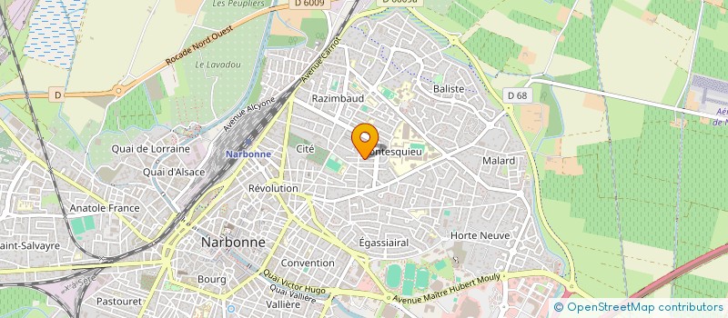 localisation de l'entreprise CLUB DE LUTTE NARBONNAIS  NARBONNE