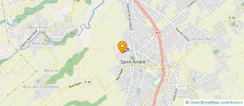 localisation de l'entreprise CLUB DE LUTTE SPORTIF SAINT ANDREEN à SAINT-ANDRE