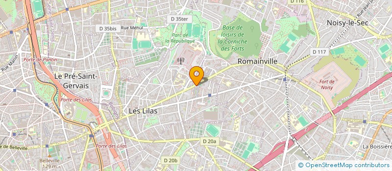 localisation de l'entreprise CLUB DE MAGIE DES LILAS à LES LILAS
