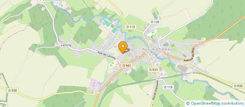 localisation de l'entreprise CLUB DE MAJORETTES LES OPALINES à AUXI-LE-CHATEAU