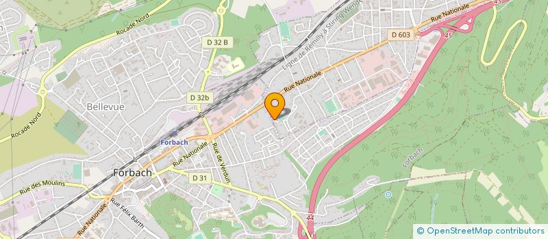 localisation de l'entreprise CLUB DE MARCHE LES ECUREUILS  STIRING-WENDEL