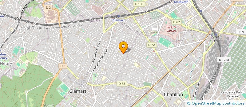 localisation de l'entreprise CLUB DE MODELES REDUITS DE TRAINS à CLAMART
