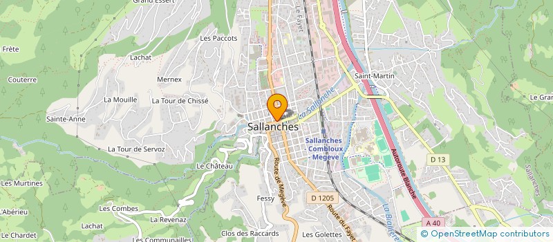 localisation de l'entreprise CLUB DE MODELISME AUTO R/C DU MONT-BLANC à SALLANCHES