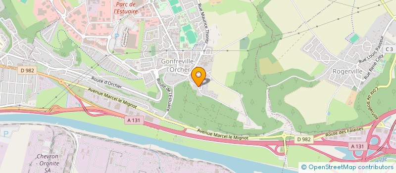 localisation de l'entreprise CLUB DE MODELISME DE GONFREVILLE L'ORCHER (CORAIL 76)  GONFREVILLE-L'ORCHER