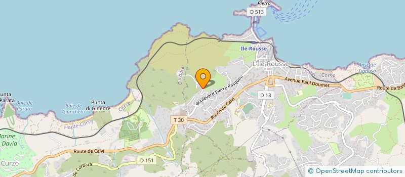 localisation de l'entreprise CLUB DE MODELISME DE L ILLE ROUSSE BALAGNE à L'ILE-ROUSSE
