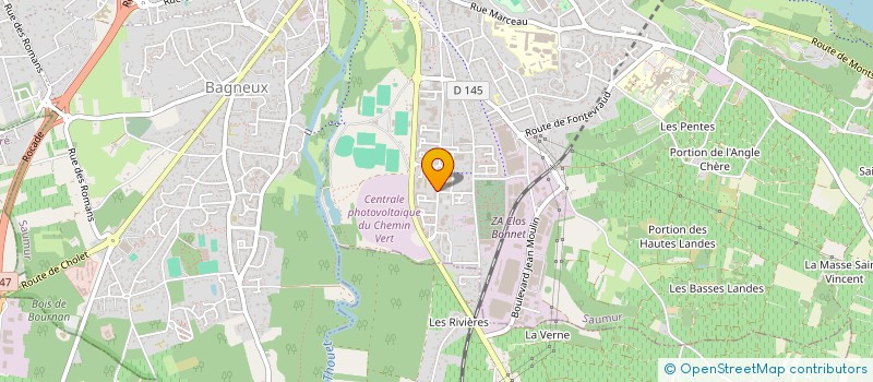 localisation de l'entreprise CLUB DE MODELISME DE SAUMUR LOISIR  SAUMUR