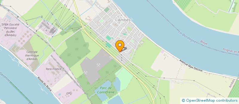 localisation de l'entreprise CLUB DE NATATION AMBESIEN  AMBES