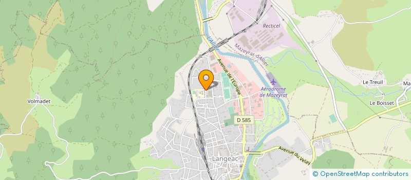 localisation de l'entreprise CLUB DE NATATION DE LANGEAC à LANGEAC