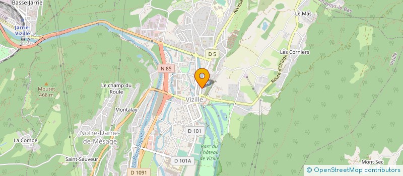 localisation de l'entreprise CLUB DE NATATION LES FLIPPERS à VIZILLE