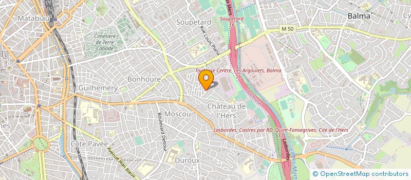 localisation de l'entreprise CLUB DE PATINAGE SUR ROULETTES TOULOUSE à TOULOUSE