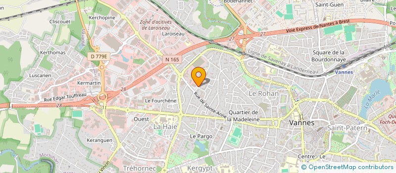 localisation de l'entreprise CLUB DE PATINAGE VANNETAIS à VANNES