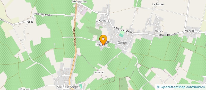 localisation de l'entreprise CLUB DE PETANQUE à GENTE