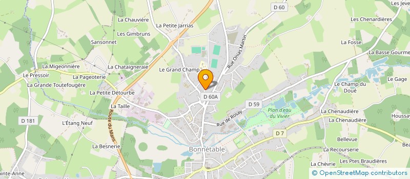 localisation de l'entreprise CLUB DE PETANQUE BONNETABLE  BONNETABLE