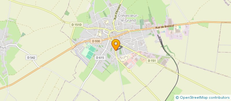 localisation de l'entreprise CLUB DE PETANQUE CREPICORDIENNE  CREVECUR-LE-GRAND